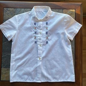 Child’s Cross-Stitched Shirt